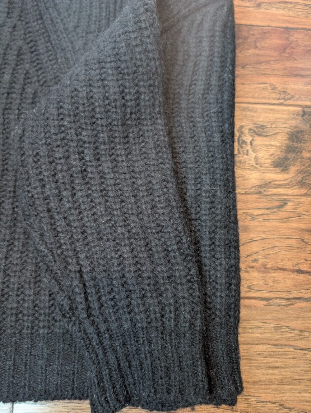 ba&sh Alpaca Blend Quarter Zip Pullover Sweater in Black Size 1 (Small) - Picture 10 of 10